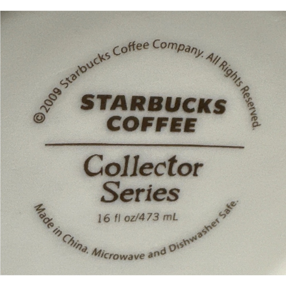 Starbucks Seattle Collectors Series 2009 City Global Icon Coffee Mug Cup - Picture 7 of 11